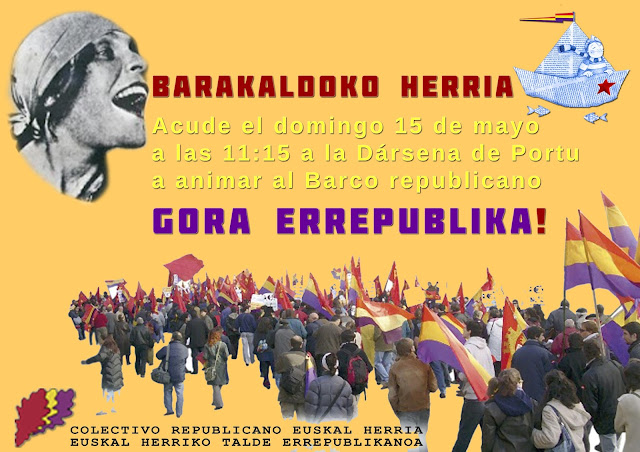 Cartel de la marcha republicana en Barakaldo