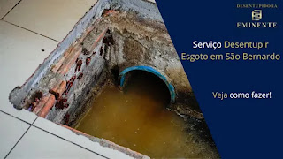 Serviço Desentupir Esgoto em São Bernardo