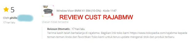 Review Customer Rajabmw Pembelian Talang Air E84