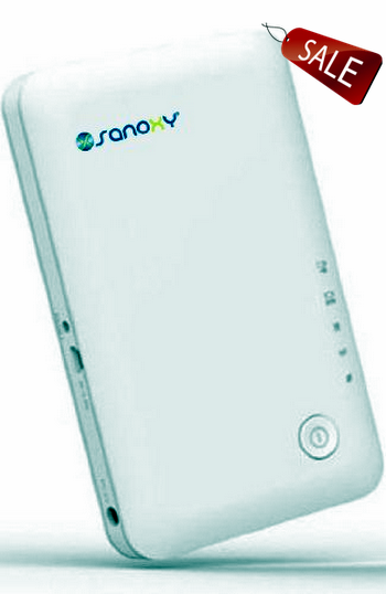 SANOXY Unlocked 3G/4G Wireless N Mobile Broadband Router with SIM Card Port-iPhone size WiFi Mobile Hotspot Router Built-In 3G modem and Rechargeable Battery- IEEE 802.11b, IEEE 802.11g, IEEE 802.11n WCDMA-CDMA Travel Router compatible with T-Mobile and AT&T SIM Cards-Red Mobile Wireless Router