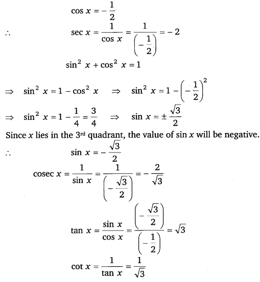 Solutions Class 11 Maths Chapter-3 (Trigonometric Functions)