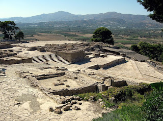 El Palacio de Festos. Palacio minoico. Creta