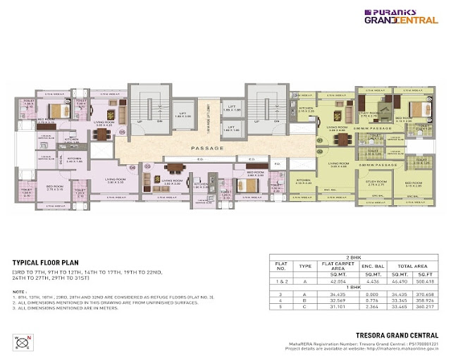 Puranik Grand Central Floor Plan