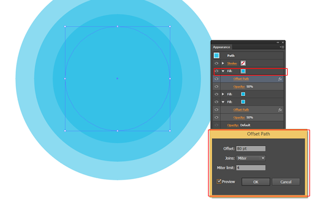 AdobeMasters.blogspot.com -  Cara Menggunakan Effect Offset Path Adobe Illustrator 