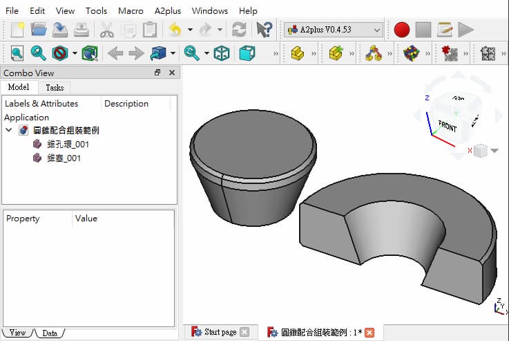 Drawing software：FreeCAD 0.19.1 & A2plus