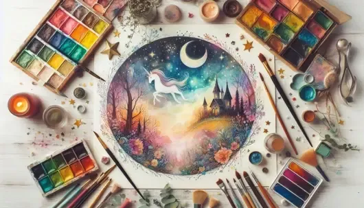 Combining Watercolors and Pastels