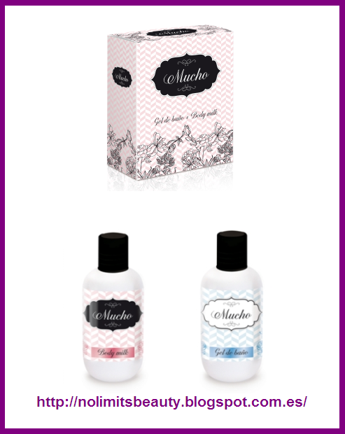 Set de gel de baño y body milk de la gama Mucho de Deliplús