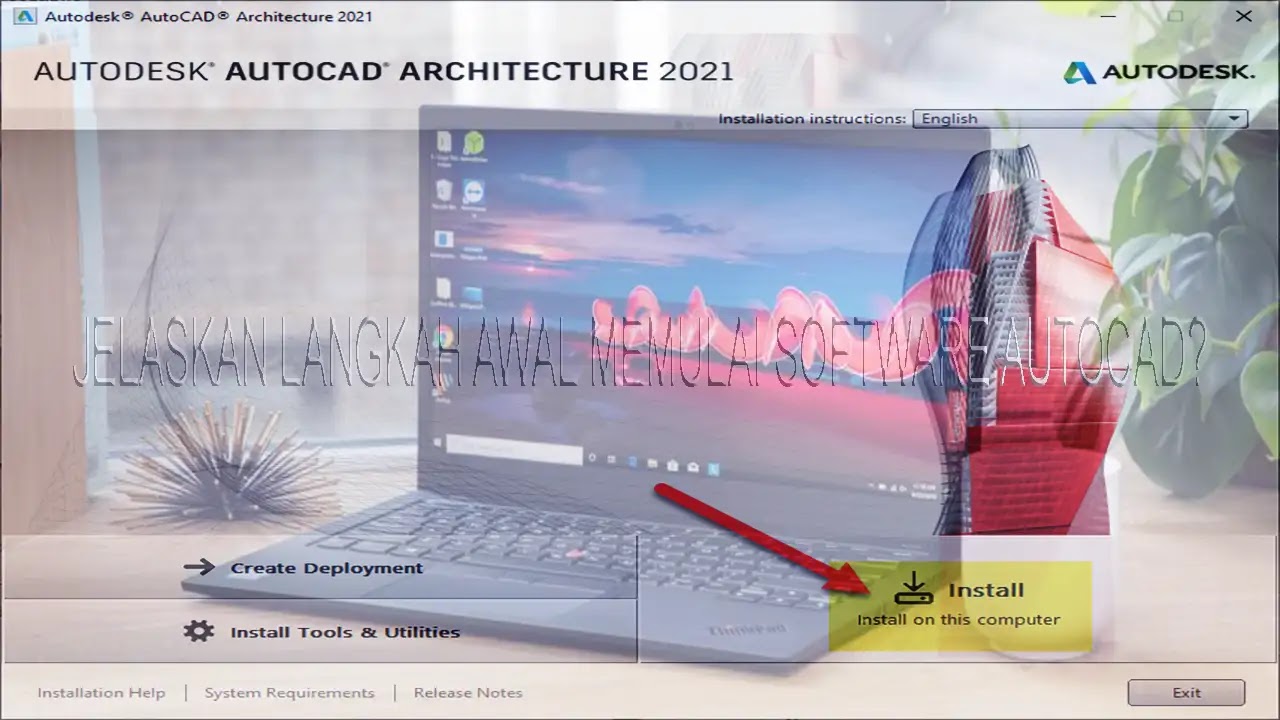 Langkah awal memulai software AutoCAD