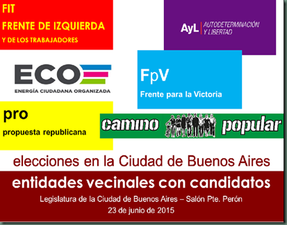 ENTIDADES VECINALES CON CANDIDATOS