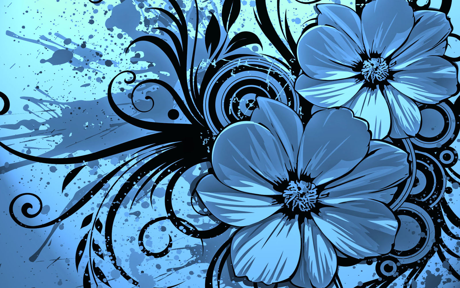 Vector Flowers Deskt