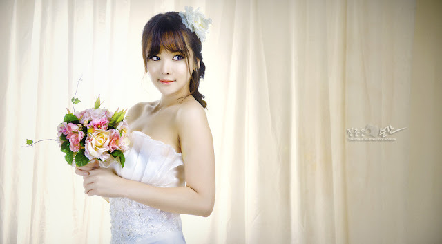 1 Im Ji Hye in Wedding Dress - very cute asian girl - girlcute4u.blogspot.com