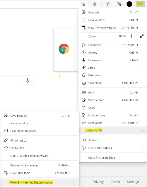 Internet Explorer mode in Microsoft Edge