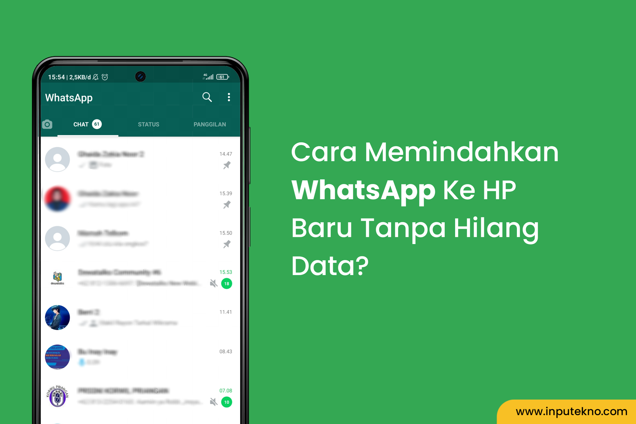 Cara pindahkan WhatsApp ke HP baru