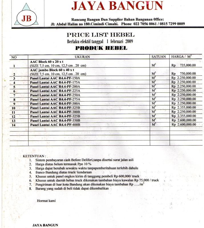 PANEL LANTAI HEBEL