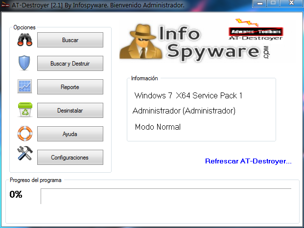 AT-Destroyer 2.1 (by InfoSpyware) [Portable][Elimina las molestas toolbars]