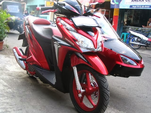 Modifikasi Honda Vario Techno 125 PGM FI Sespan Side Car | Modifikasi