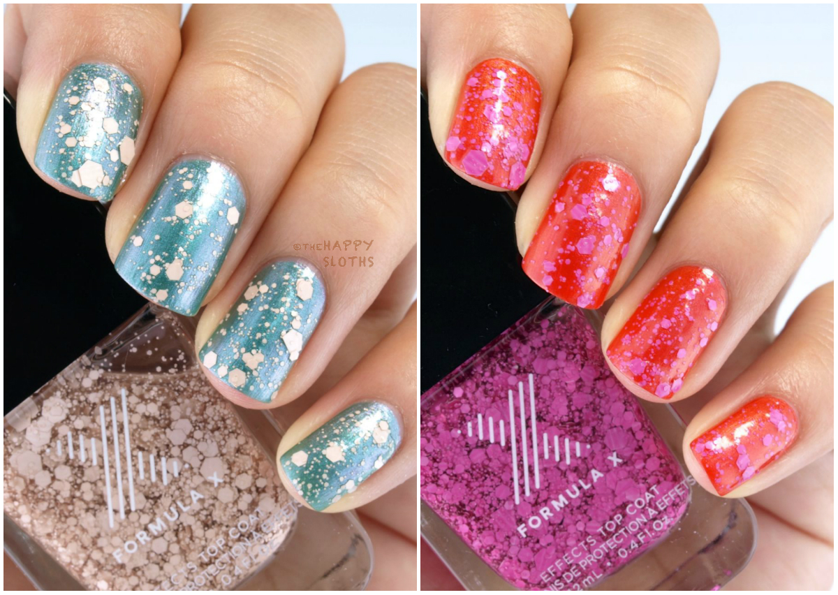 Formula X Effects Top Coat in "Down to Earth" & "Frenzy": Review and Swatches 