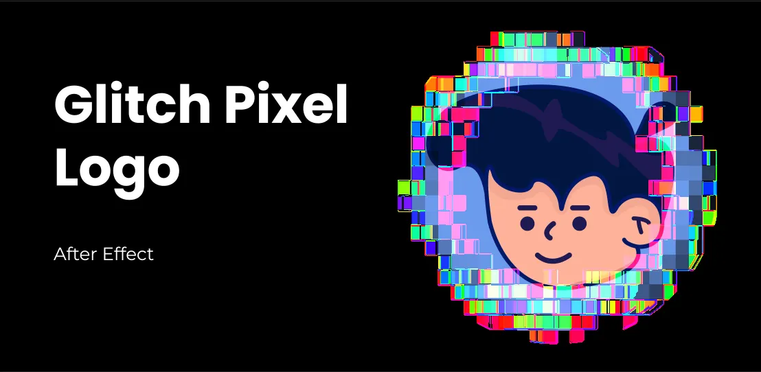 Cara buat Glitch Pixel Logo after effect