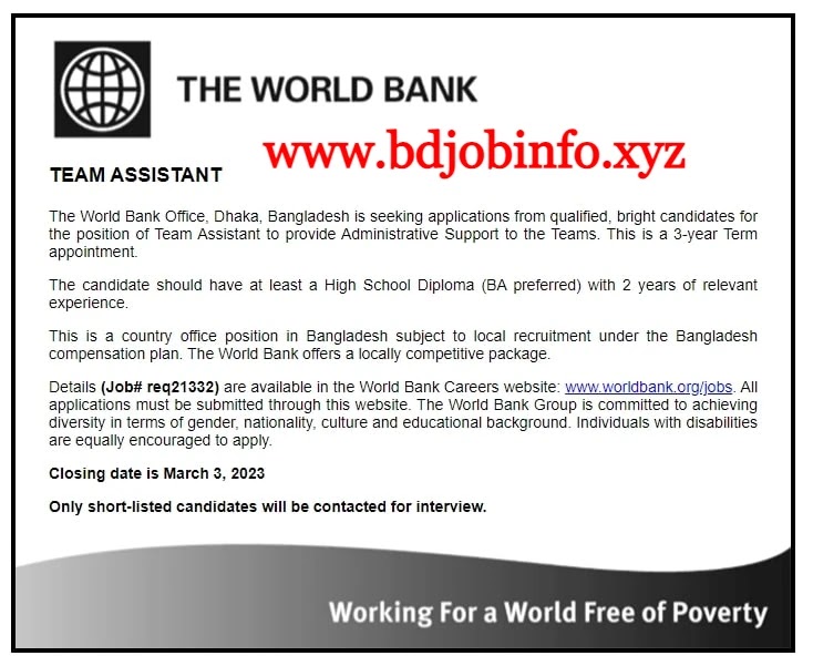 World Bank Group Job Circular 2023