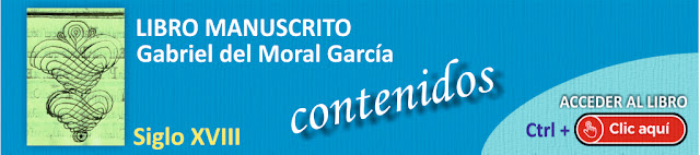 LIBRO MANUSCRITO Gabriel del Moral RESEÑA
