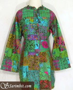 Modern Batik Fabric Dress