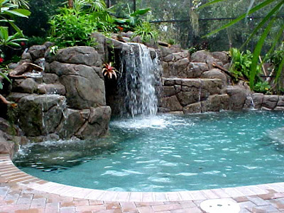 waterfall pool
