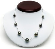 Tahitian Pearl Tin Cup Necklace