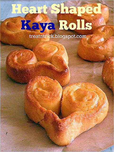 Heart Shaped Kaya Rolls Recipe @ treatntrick.blogspot.com