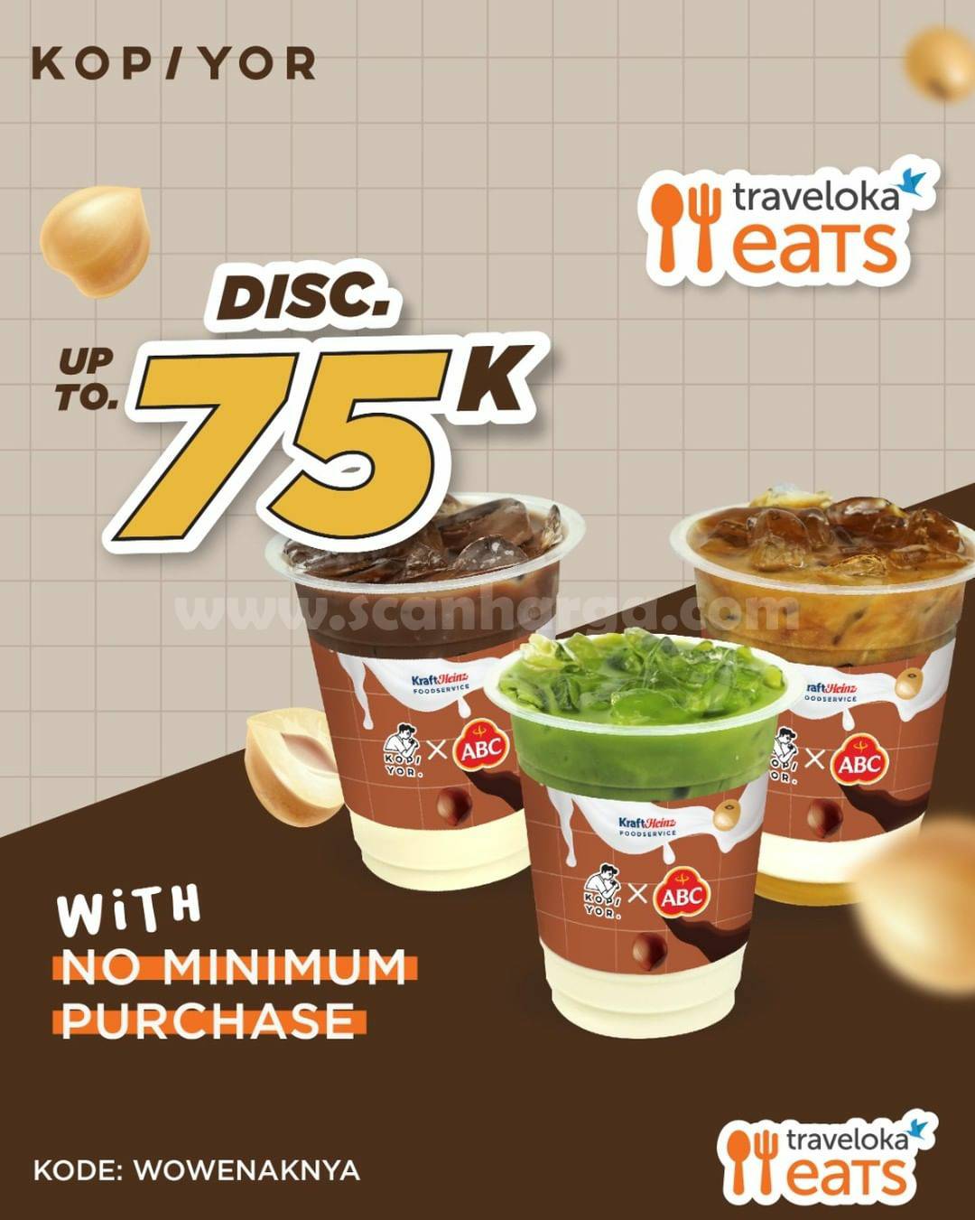 Promo KOPIYOR Diskon 75RB Via Traveloka Eats