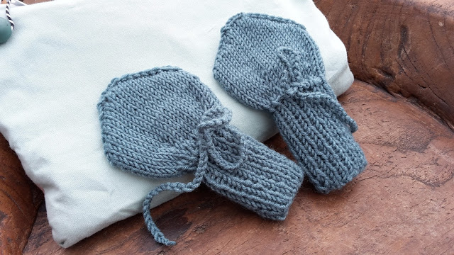 Handschuhe für Babys stricken kostenlose Anleitung