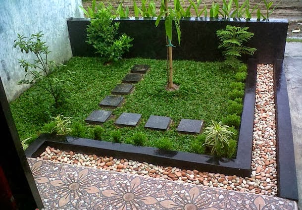 65 Desain Taman Depan Rumah Mungil Minimalis 