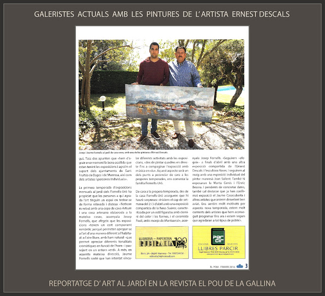 ART-JARDÍ-GALERISTES-PINTURA-MANRESA-PINTURES-PINTOR-ERNEST DESCALS-REPORTATGES-REVISTA-POU DE LA GALLINA-