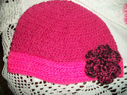 Gorros adultos flor removible