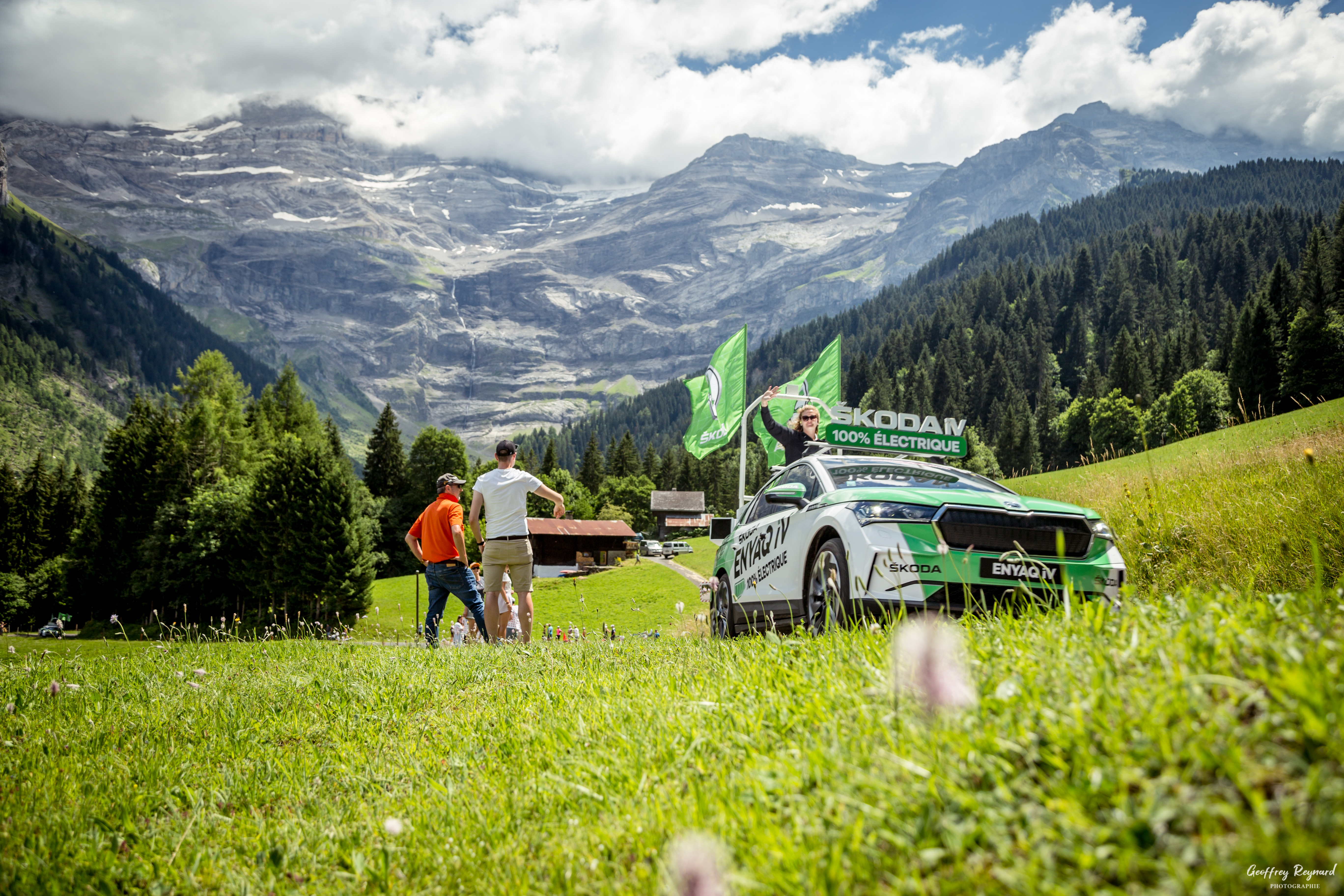 Škoda au départ de son 20ème Tour de France cycliste