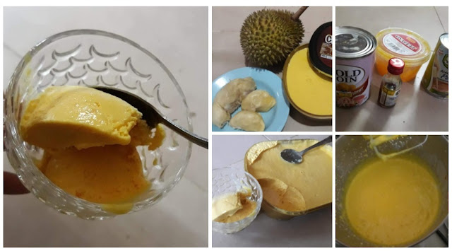 Resepi Aiskrim Durian Homemade Lemak Berkrim