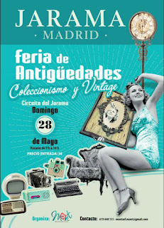 Cartel de la feria de antiguedades de El Jarama