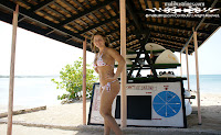 Malinda in a Malibu Strings bikini in Jamaica pics