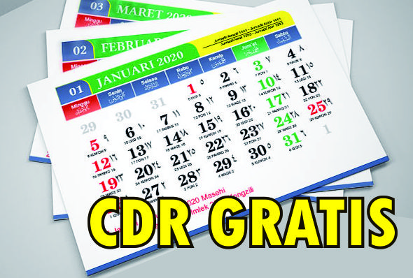  Download  Desain  Kalender 2021 Lengkap CDR  Gratis Hijriah 