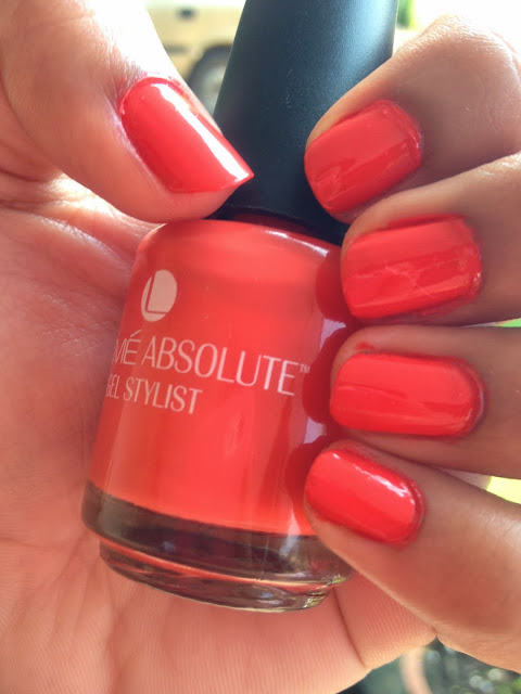 Lakme Absolute Gel Stylist Nail Paint in Electric Orange