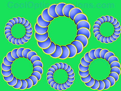 Rotating Circle optical illusion