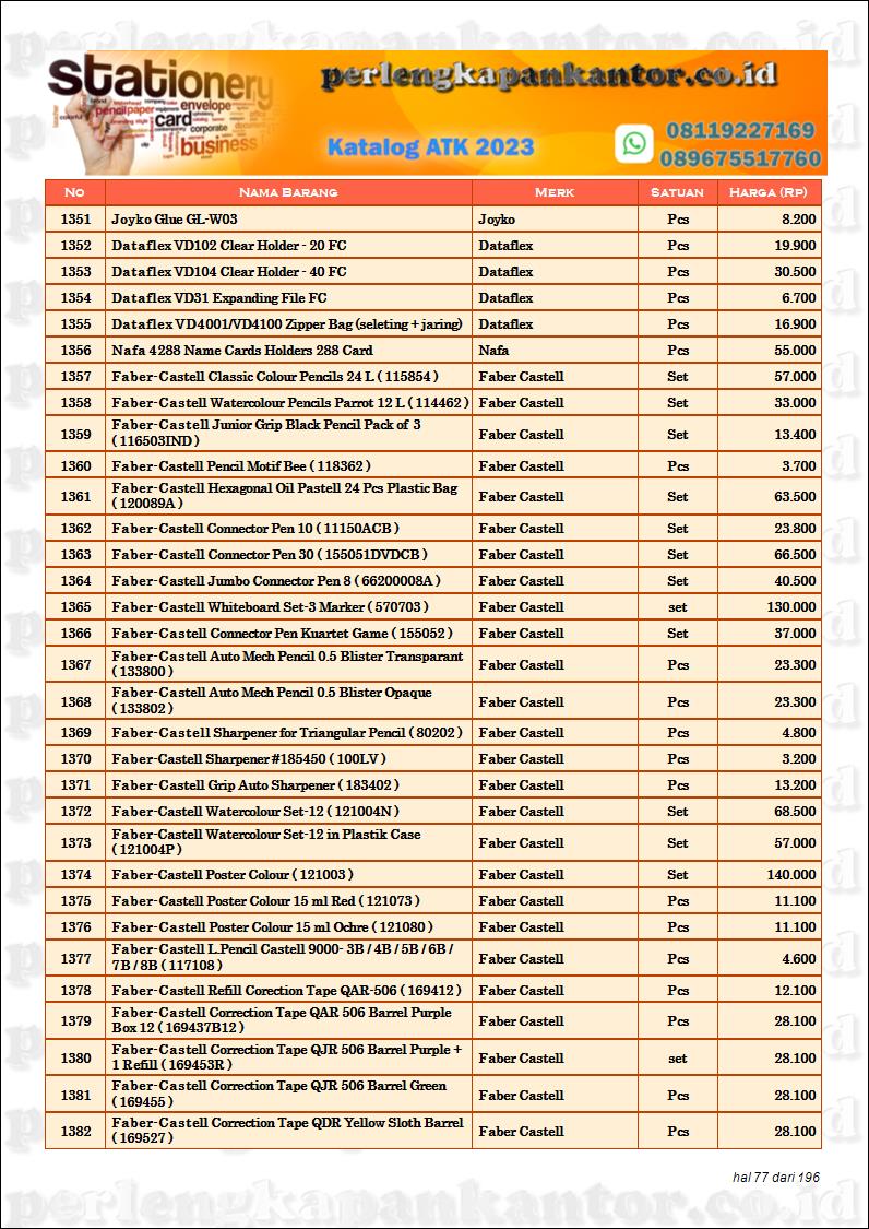 Katalog peralatan sekolah harga murah di toko alat tulis grosir 2023