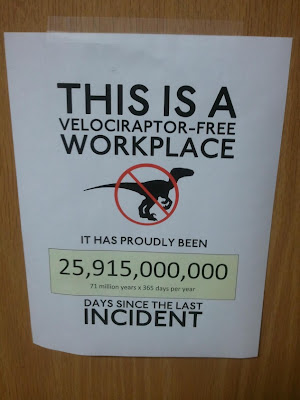 Velociraptor-Free Workplace - Dr. Heckle