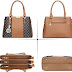 KKXIU 3 Zippered Compartments Purses and Handbags for Women Top Handle Satchel Shoulder Ladies Bags