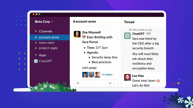 Slack يدمج الذكاء الاصطناعي ChatGPT لتقديم ملخصات محادثة فورية والمساعدة في الكتابة والمزيد