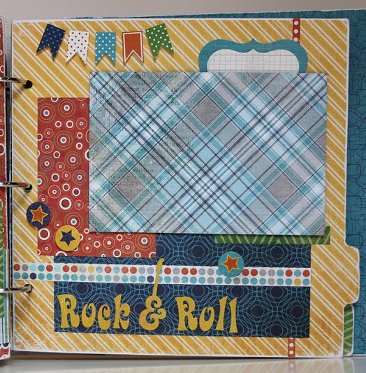 Boy Scrapbook Album Page