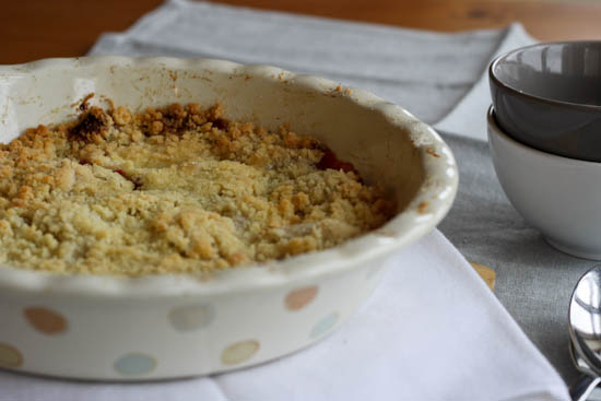 apple and cranberry crumble