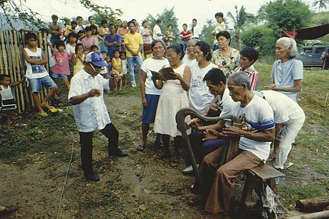 Cebuano elders performing dayegon or Christmas songs