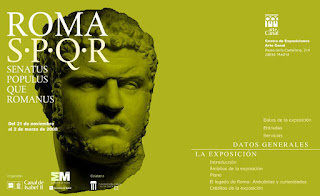 Cartel Oficial de la Exposición Roma SPQR. Hacer clic, para ver aumentado