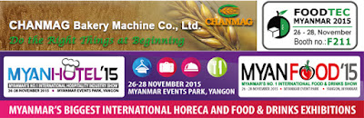 Chanmag bakery machine invites you join myanfood 2015
