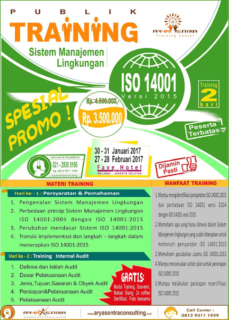 TRAINING ISO 14001 VERSI 2015 MURAH